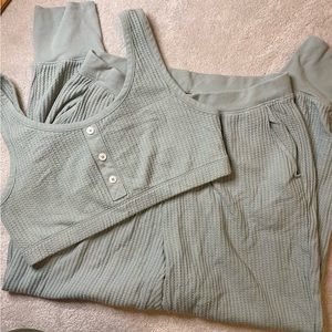 Old Navy Two Piece Waffle Lounge Set